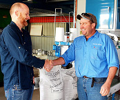 Ryan Hamilton and Bret Slater
of Slater farms Ryan Hamilton and Bret Slater of Slater farms