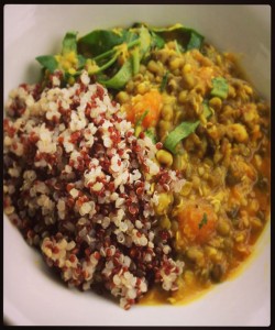 Quinoa & Moong Bean Vegetarian Stew Recipe